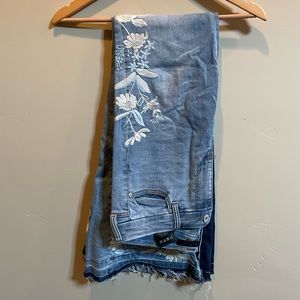 LVPL by Liverpool Farrah Super Flare Embroidered Jeans ~ limited edition